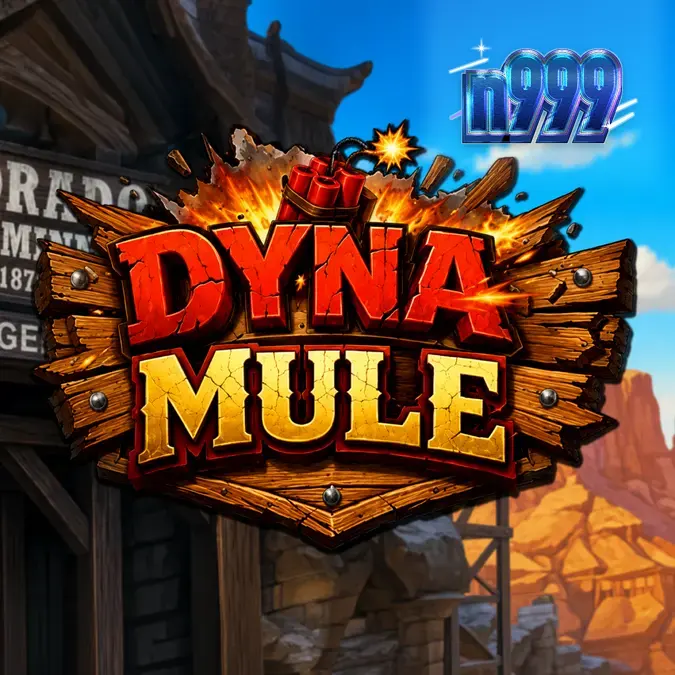 Dyna Mule سلاٹ گیم کا ایک منظر جس میں کان کنی کا ماحول اور متحرک وائلڈز دکھائے گئے ہیں۔